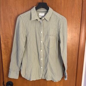J. Crew Green Button Down Shirt Classic Fit